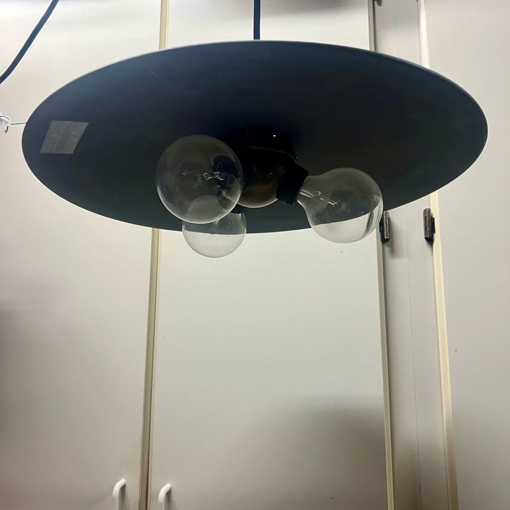 Restoration Hardware Ceiling Light Black Industrial Pendant Light Fixture